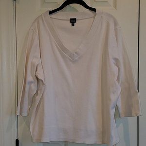 Ivory Rafaella V-neck Sweater